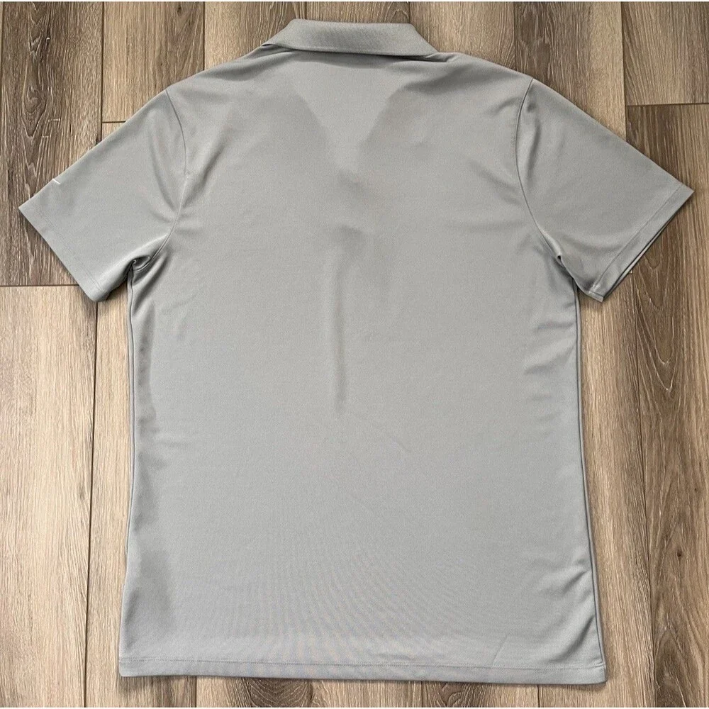 Nike Golf Standard Fit Performance Dri Fit Polo Shirt Mens Sz L Gray Lightweight